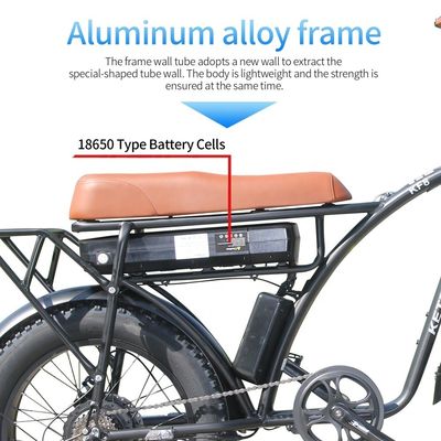 Ηλεκτρικό ποδήλατο 20 ιντσών Fat Tire με 23AH χωρητικότητα μπαταρίας και 7 ταχύτητες στο EU Stock