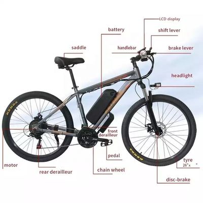 48V 18Ah μπαταρία λιθίου 1000W κινητήρας 29 &quot;ηλεκτρικό ποδήλατο βουνού με πλάτος ελαστικών 26 * 1.95