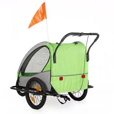 2021 Αλουμινίου Bike Baby Trailer για Παιδιά 2 Κρατήρες MTB 14' εμπρός τροχός και 20' πίσω τροχούς