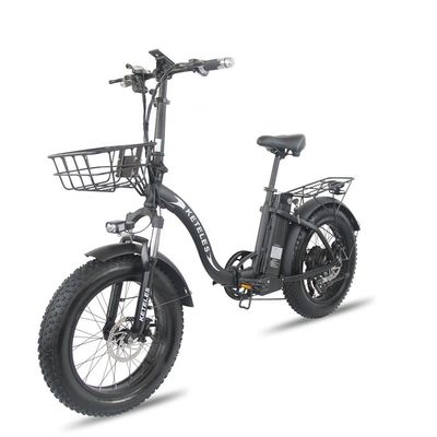 Ηλεκτρικό ποδήλατο 1000W 20x4.0 χοντρό ελαστικό αναδιπλούμενο ηλεκτρικό ποδήλατο με 48V 18Ah μπαταρία λιθίου