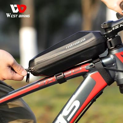 WEST BIKING 1-1.5L ποδηλατική τσάντα Αδιάβροχο EVA σκληρό κέλυφος και 145g για το πλαίσιο ποδηλάτου δρόμου