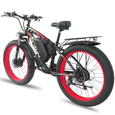 26AH 2000W Μεγάλη ισχύς Δύο τροχιά κίνηση Δύο κινητήρες Ηλεκτρικό ποδήλατο με 26x4.0 ίντσες Fat Tire