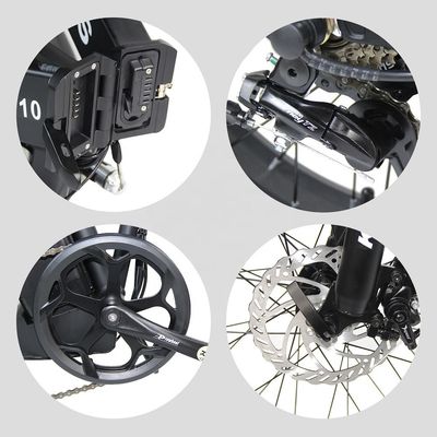 2024 Direct 20x4.0 Inch Fat Tire Folding E-Bike 1000W με 7 ταχύτητες πίσω κινητήρα