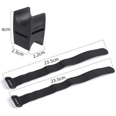 Μαύρο ποδήλατο LED φακός περιστροφής Κράτησης φακό στέκεται για 28-40mm ποδήλατο Φως