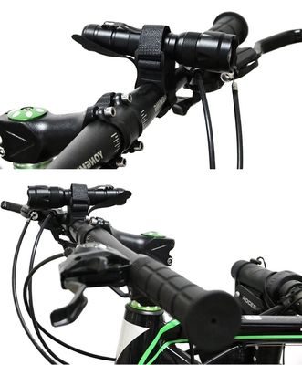 Μαύρο ποδήλατο LED φακός περιστροφής Κράτησης φακό στέκεται για 28-40mm ποδήλατο Φως