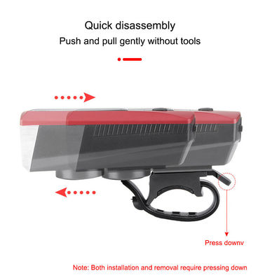 Μπλε ηλιακό και USB φόρτιση ποδήλατο φως 2000mAh μπροστινό προβολέα για MTB οδική ποδηλασία