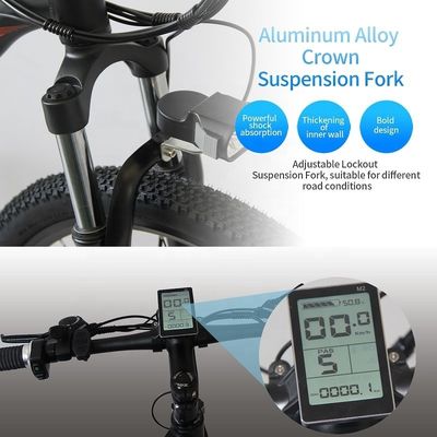 Ηλεκτρικό ποδήλατο βουνού 26 &quot;E-Bike με μπαταρία λιθίου 48V 13Ah και ισχυρό κινητήρα 500W