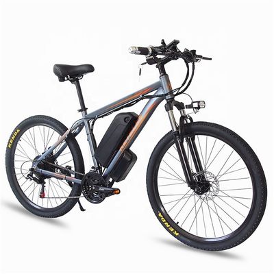 1000W 17.5AH Ηλεκτρικό ποδήλατο βουνού 26 ′′ Mountain E-bike Rear Hub Motor Αλουμινίου