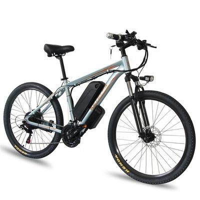 1000W 17.5AH Ηλεκτρικό ποδήλατο βουνού 26 ′′ Mountain E-bike Rear Hub Motor Αλουμινίου
